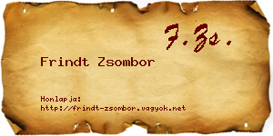 Frindt Zsombor névjegykártya