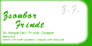 zsombor frindt business card